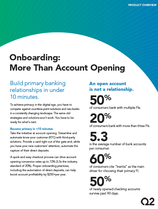 Onboarding:   More Than Account Opening