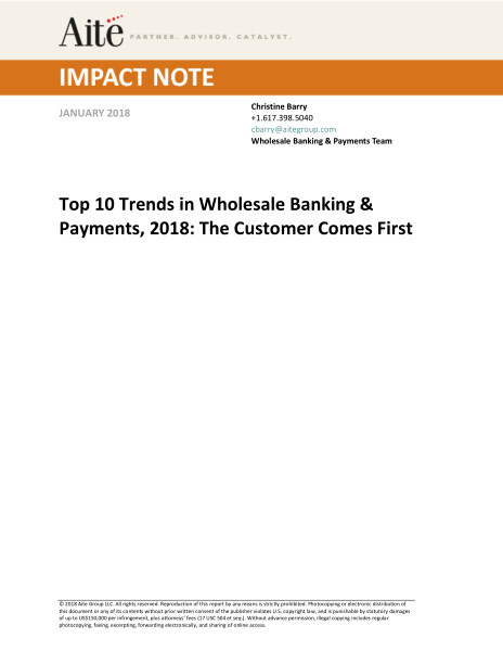 Read about the trends in wholesale banking