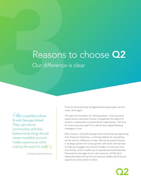 The reasons to choose Q2