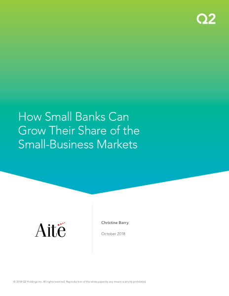 Small banks can grow their share of small-business markets