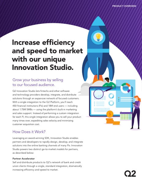 Fintechs: Increase efficiency and speed to market with our unique Innovation Studio